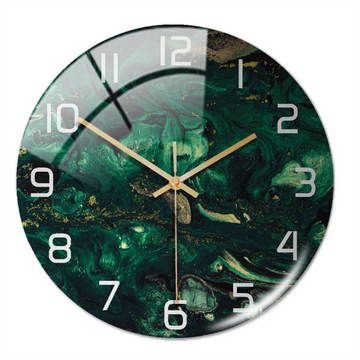 MarbleTime – Wanduhr Marmordesign – Leise Moderne Wohndekoration