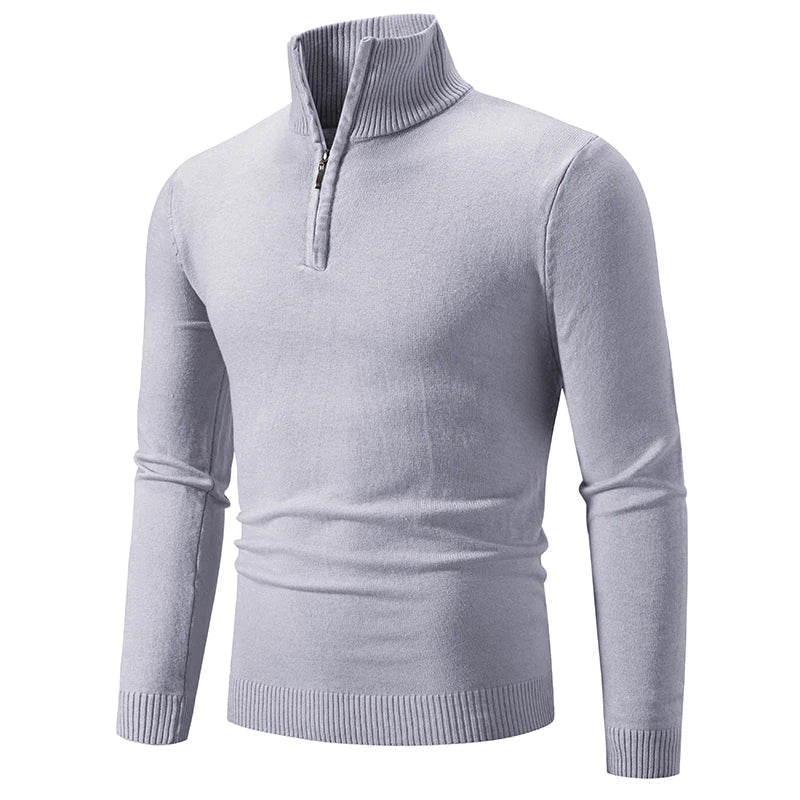 Klassischer einfarbiger Pullover für Männer - Jarvis