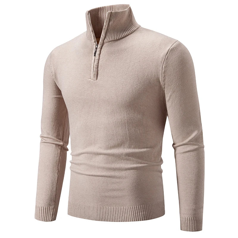 Klassischer einfarbiger Pullover für Männer - Jarvis