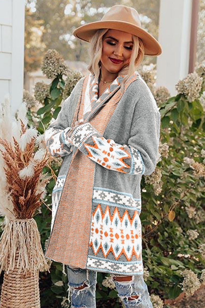 Dominique | Mittellange Strickjacke