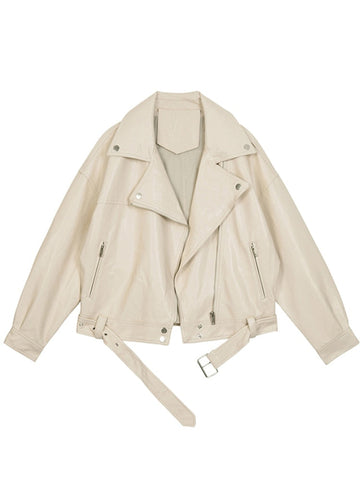 Sylvie | Übergroße Lederjacke