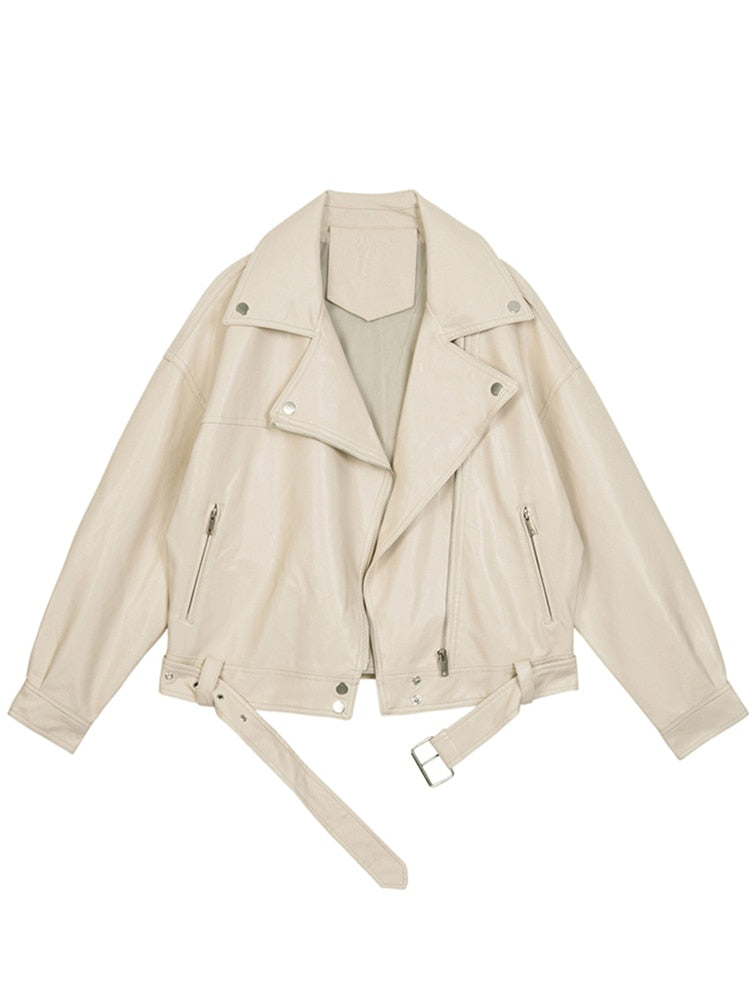 Sylvie | Übergroße Lederjacke