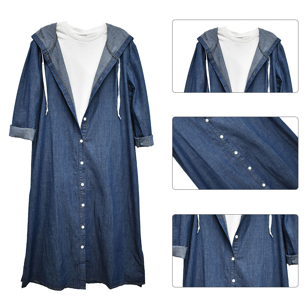 Valerie | Lange Jeansjacke
