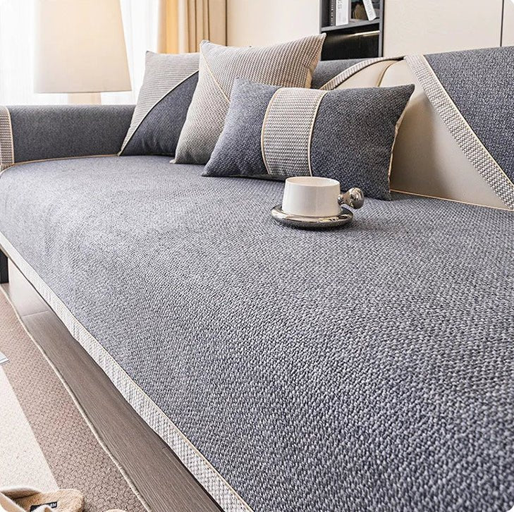 Copertura per divano – Tessuto antiscivolo, Struttura a trama traspirante e lavorazione resistente