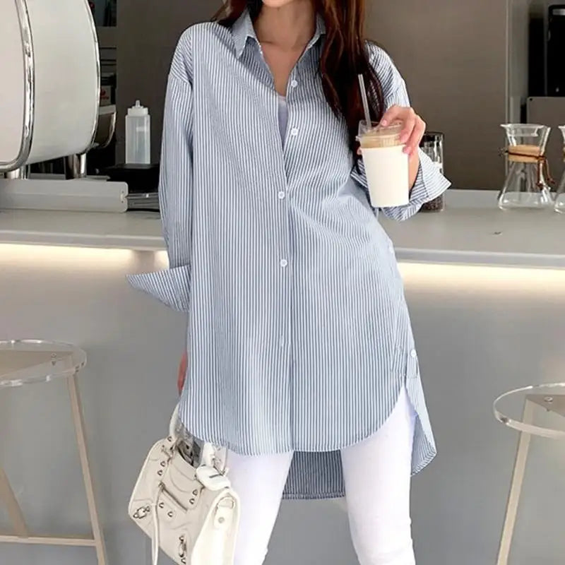 Stilvolle lange Bluse für Frauen - Indica