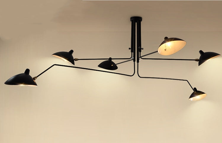 Lunaro – Serge loftlampe med justerbar drejearm