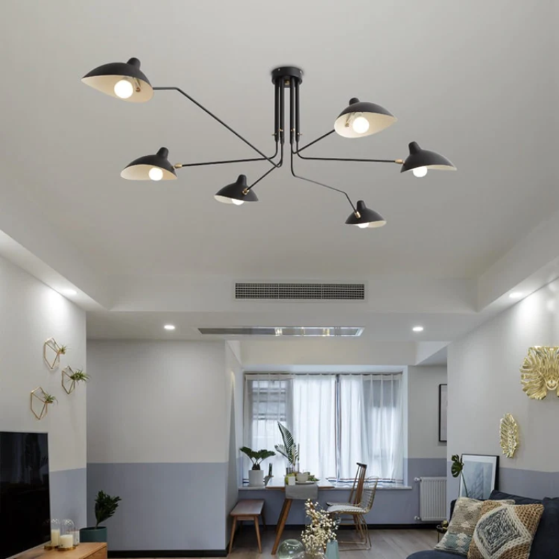 Lunaro – Serge loftlampe med justerbar drejearm