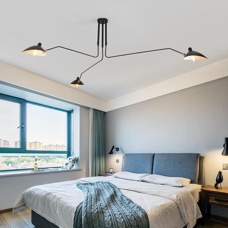 Lunaro – Serge loftlampe med justerbar drejearm