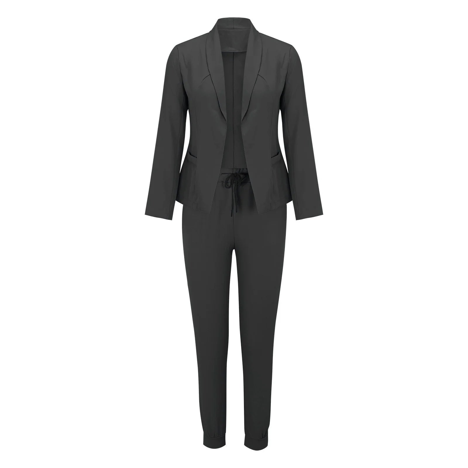 Damen Einteiler Anzug mit Bindegürtel – Elegant & Vielseitig