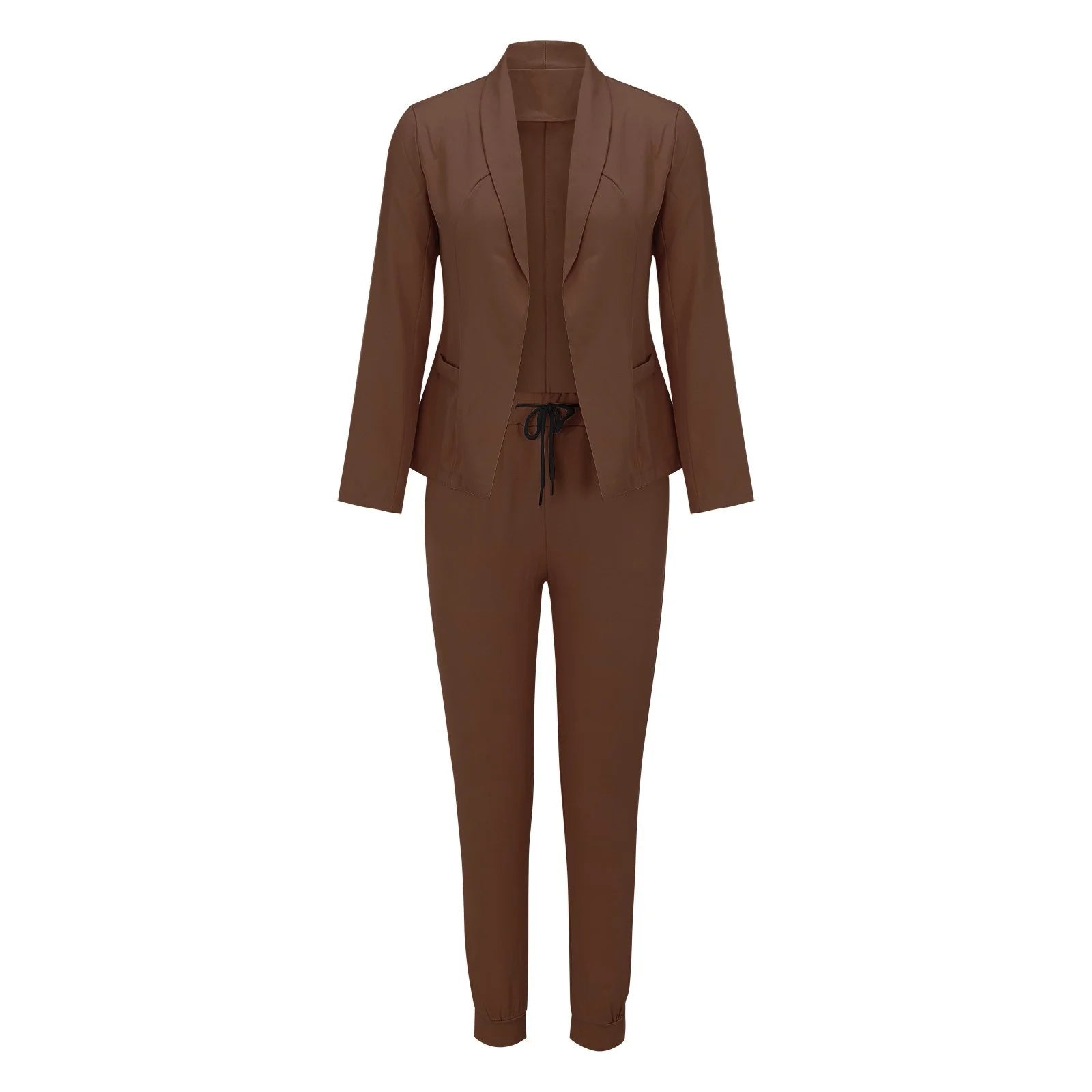 Damen Einteiler Anzug mit Bindegürtel – Elegant & Vielseitig