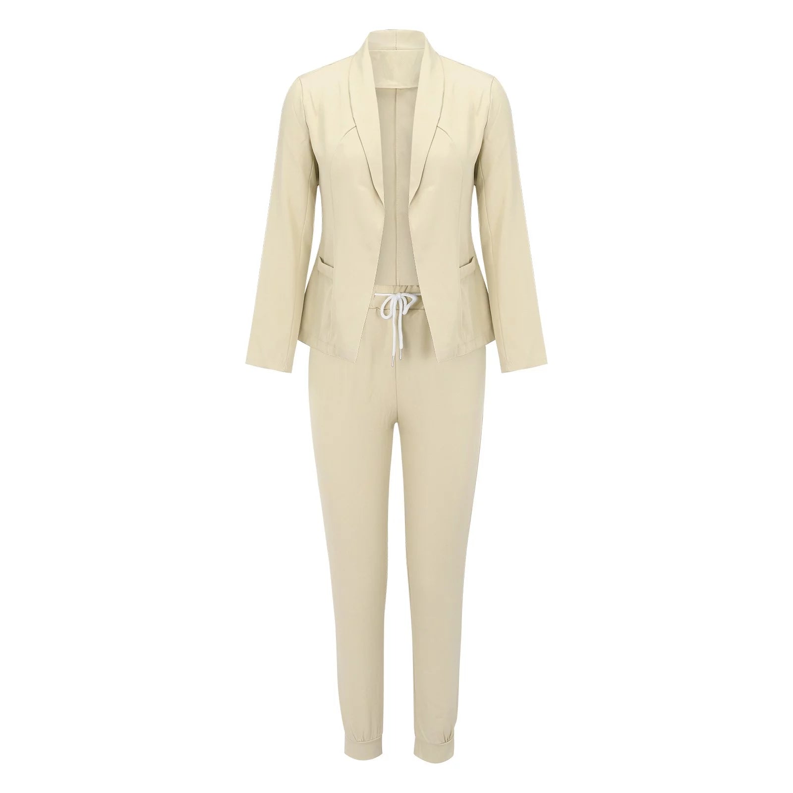 Damen Einteiler Anzug mit Bindegürtel – Elegant & Vielseitig
