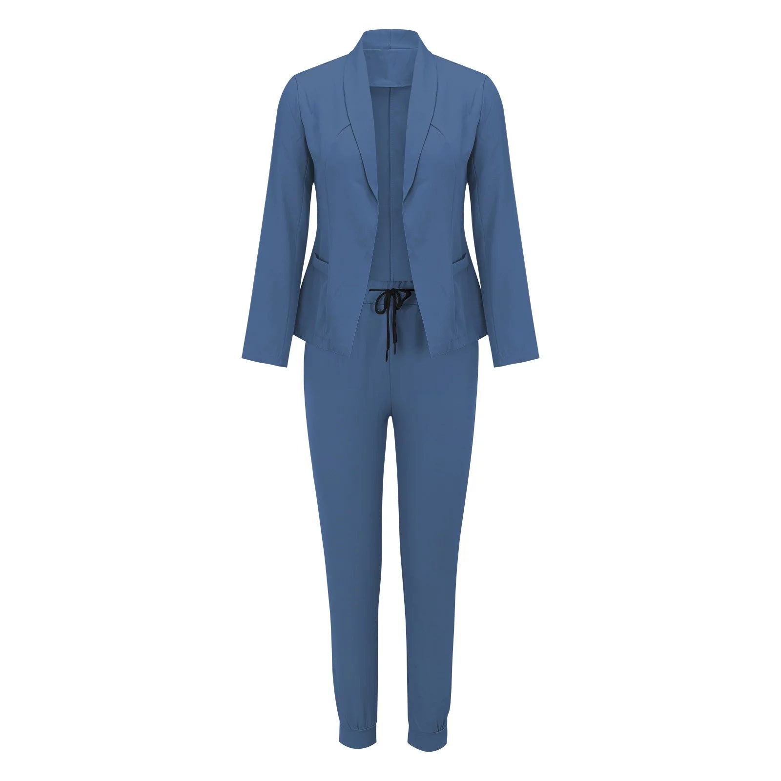 Damen Einteiler Anzug mit Bindegürtel – Elegant & Vielseitig