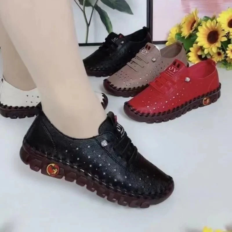 Sascha - Damen Lederschuhe mit praktischer Sohle