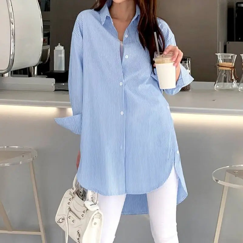 Stilvolle lange Bluse für Frauen - Indica