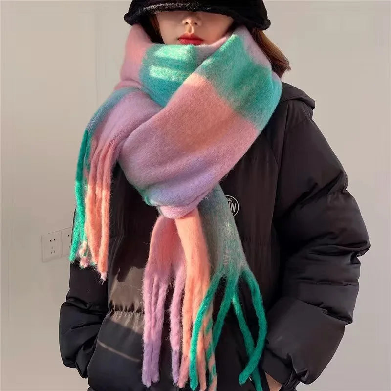 Scarvello – Kaschmirschal warm & bunt – für Damen im Winter-Alltag