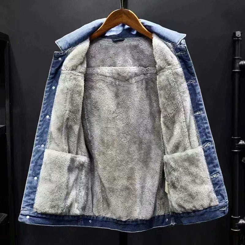 Jeansjacke mit dickem Wollfutter - Erico