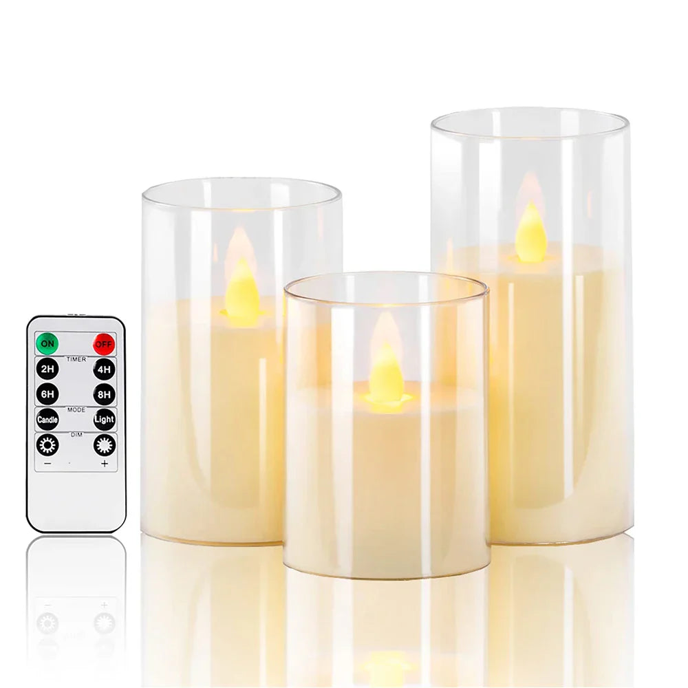 Kerzenset Lux - Set mit flackernden LED-Kerzen für die Dekoration