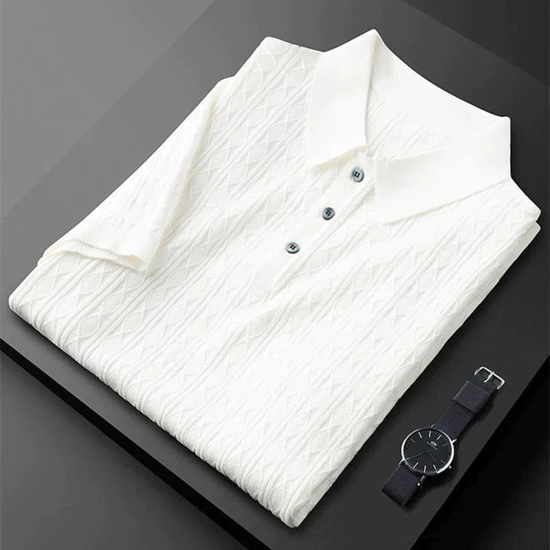 Chemise en tricot jacquard gaufré - Sinus