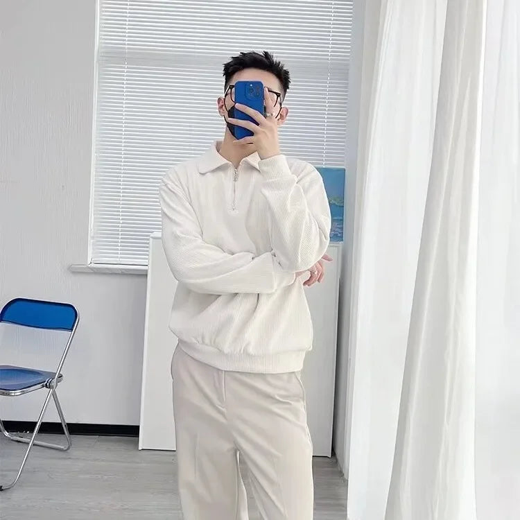 Sweatshirt mit halbem Reißverschluss für Männer - Jacques