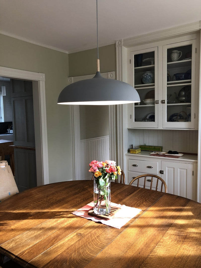 Nordylight – Pendelampe Pastel Metal & Træ – Justerbar Retro Design