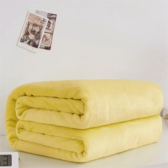 CozyBloom – Weiche Coral Fleece Decke für Baby, Sofa & Bett
