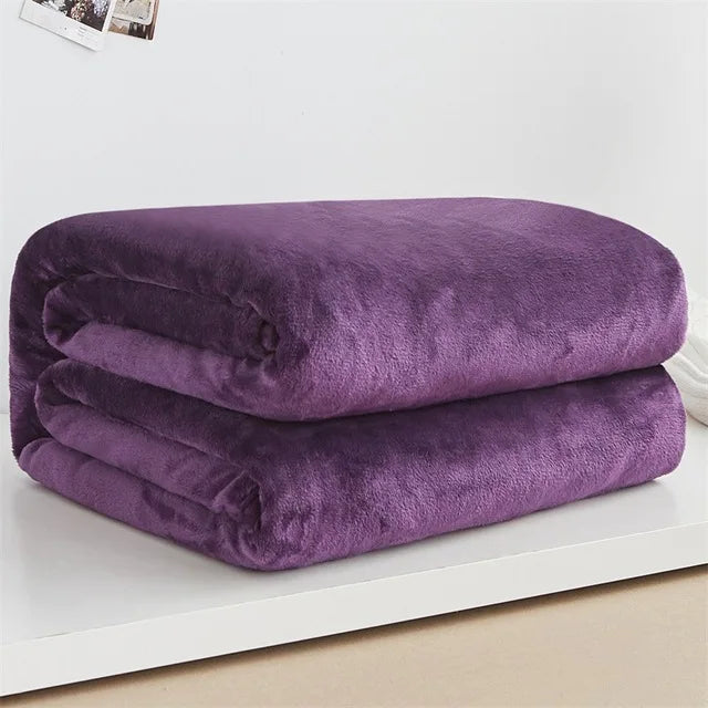 CozyBloom – Weiche Coral Fleece Decke für Baby, Sofa & Bett
