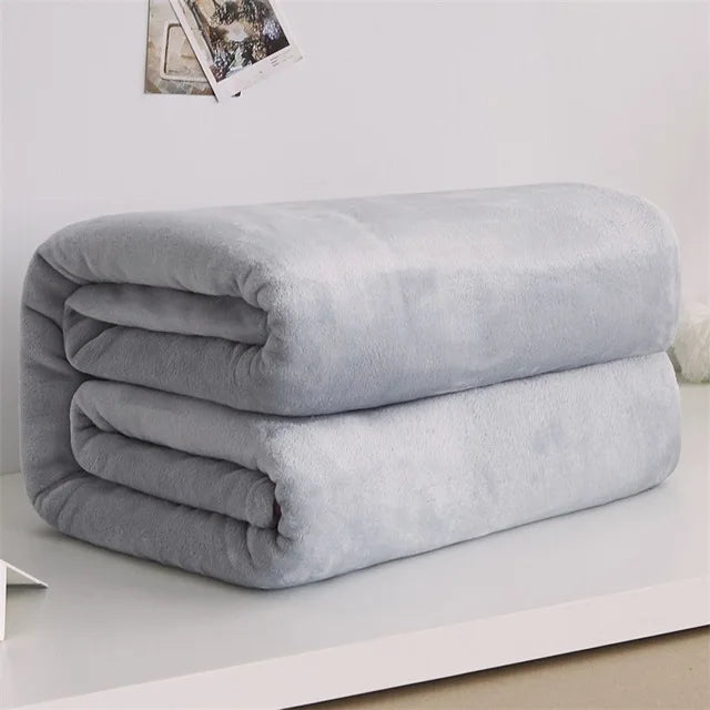 CozyBloom – Weiche Coral Fleece Decke für Baby, Sofa & Bett