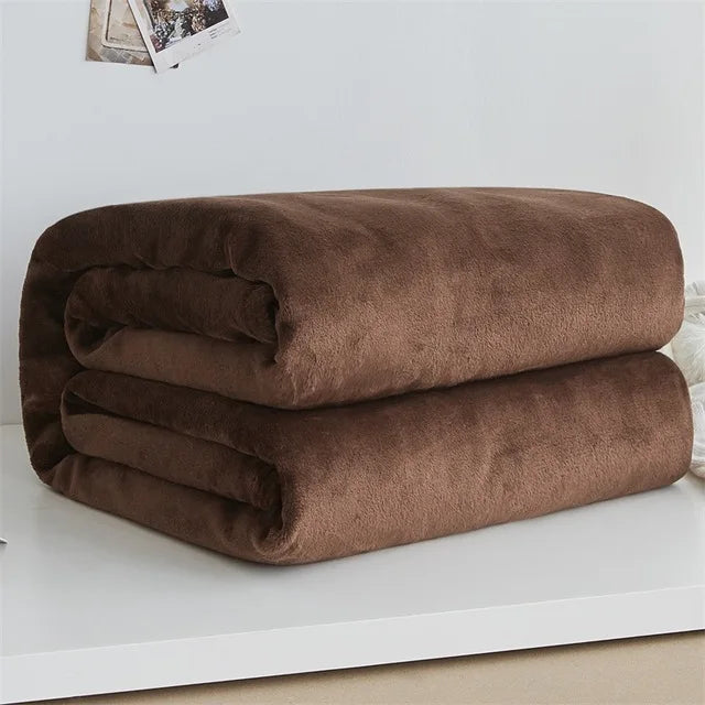 CozyBloom – Weiche Coral Fleece Decke für Baby, Sofa & Bett