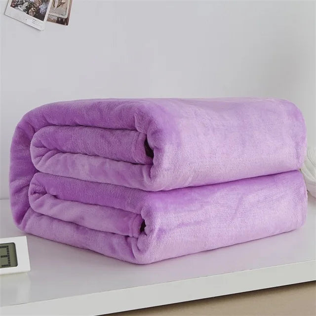 CozyBloom – Weiche Coral Fleece Decke für Baby, Sofa & Bett