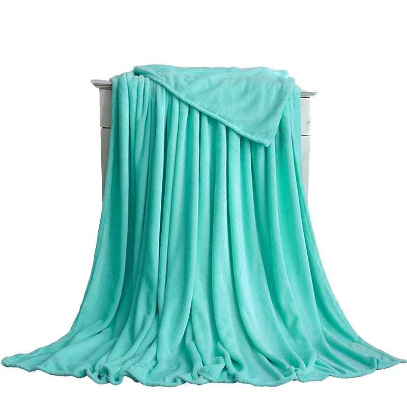 CozyBloom – Weiche Coral Fleece Decke für Baby, Sofa & Bett