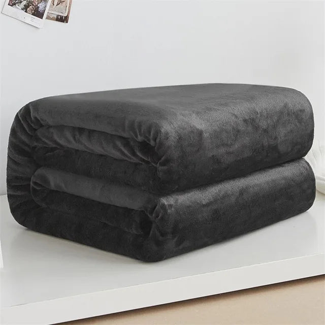 CozyBloom – Weiche Coral Fleece Decke für Baby, Sofa & Bett
