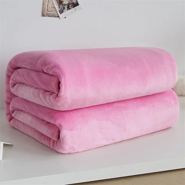 CozyBloom – Weiche Coral Fleece Decke für Baby, Sofa & Bett