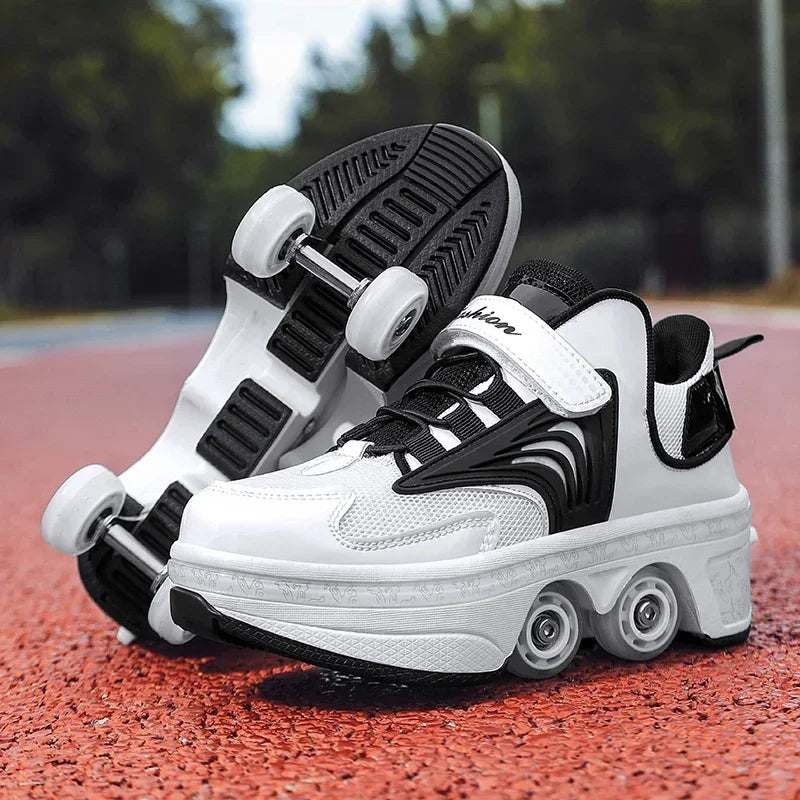 RolliFlex – Sportrollschuhe mit verformbaren Rädern, Mehrfarbig – Kinder & Erwachsene