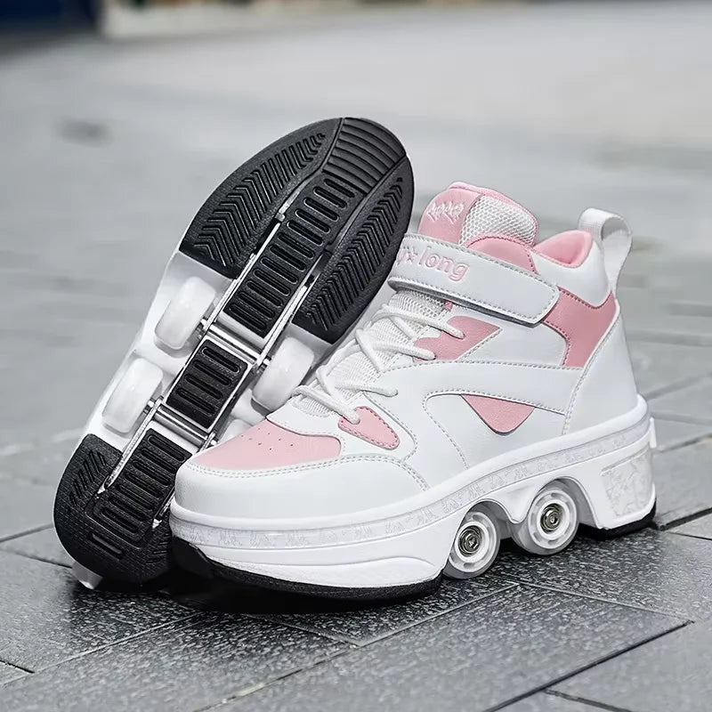 RolliFlex – Sportrollschuhe mit verformbaren Rädern, Mehrfarbig – Kinder & Erwachsene