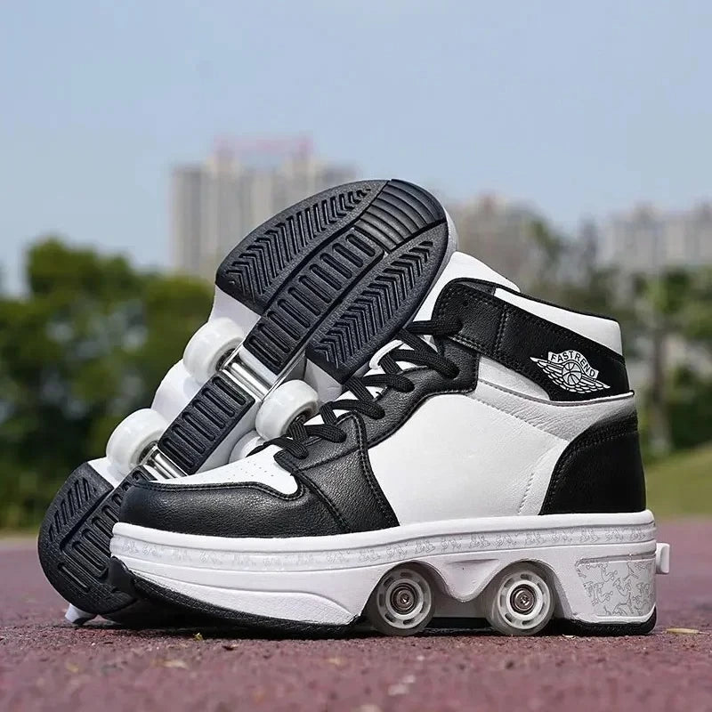 RolliFlex – Sportrollschuhe mit verformbaren Rädern, Mehrfarbig – Kinder & Erwachsene