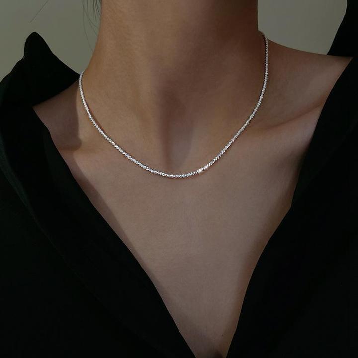 Sternenlicht-Halskettenset aus 925er Silber – Zart & Vielseitig