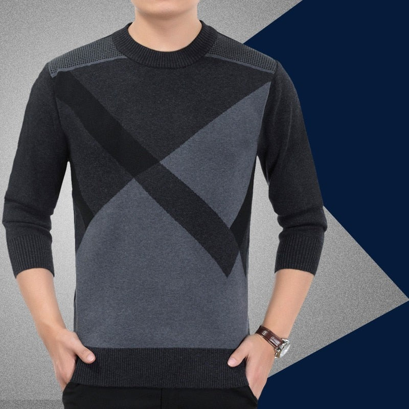 Gestrickter karierter Pullover für Männer - Jaco