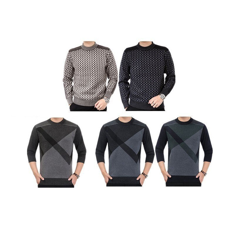 Gestrickter karierter Pullover für Männer - Jaco