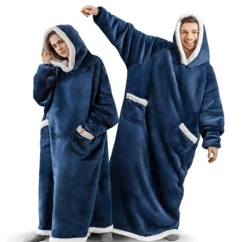 Winter Oversized Hoodie Blanket – Kuscheliger Hoodie für kalte Tage