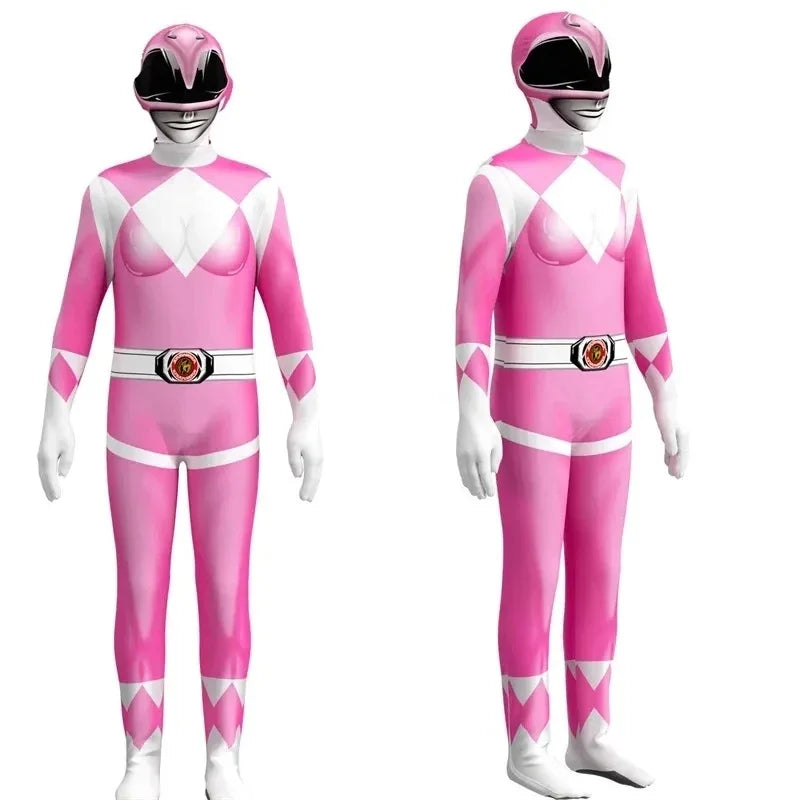 PowerMorph Superheldenkostüm – Halloween-Outfit mit Maske Erwachsene