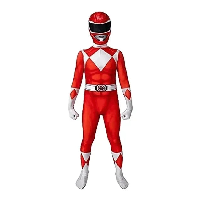 PowerMorph Superheldenkostüm – Halloween-Outfit mit Maske Erwachsene