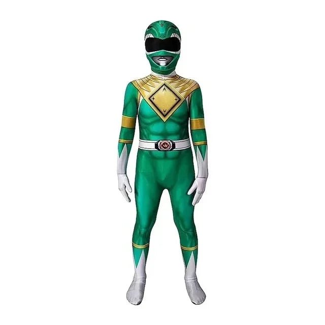 PowerMorph Superheldenkostüm – Halloween-Outfit mit Maske Erwachsene