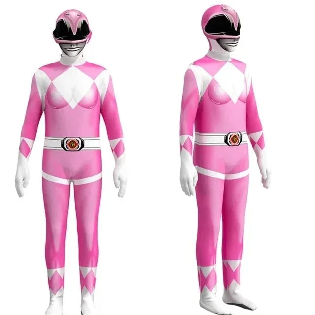 PowerMorph Superheldenkostüm – Halloween-Outfit mit Maske Erwachsene