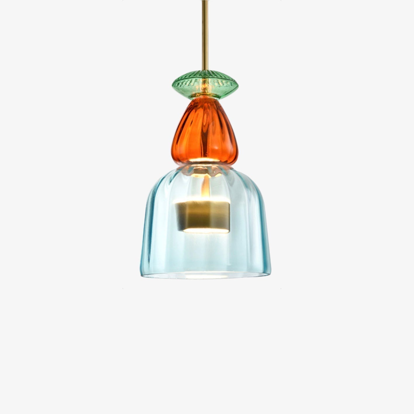 LumiColore – Farverig glasloftlampe LED – Moderne & stemningsfuld