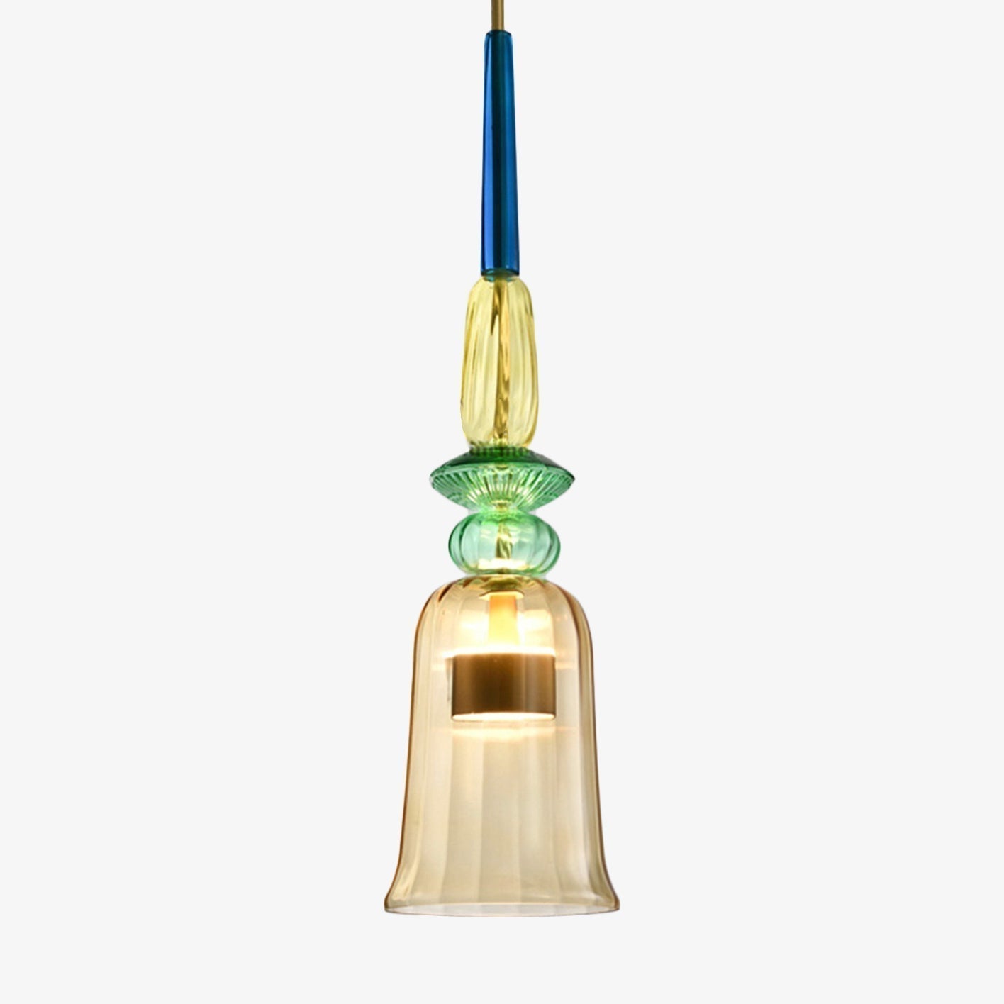 LumiColore – Farverig glasloftlampe LED – Moderne & stemningsfuld
