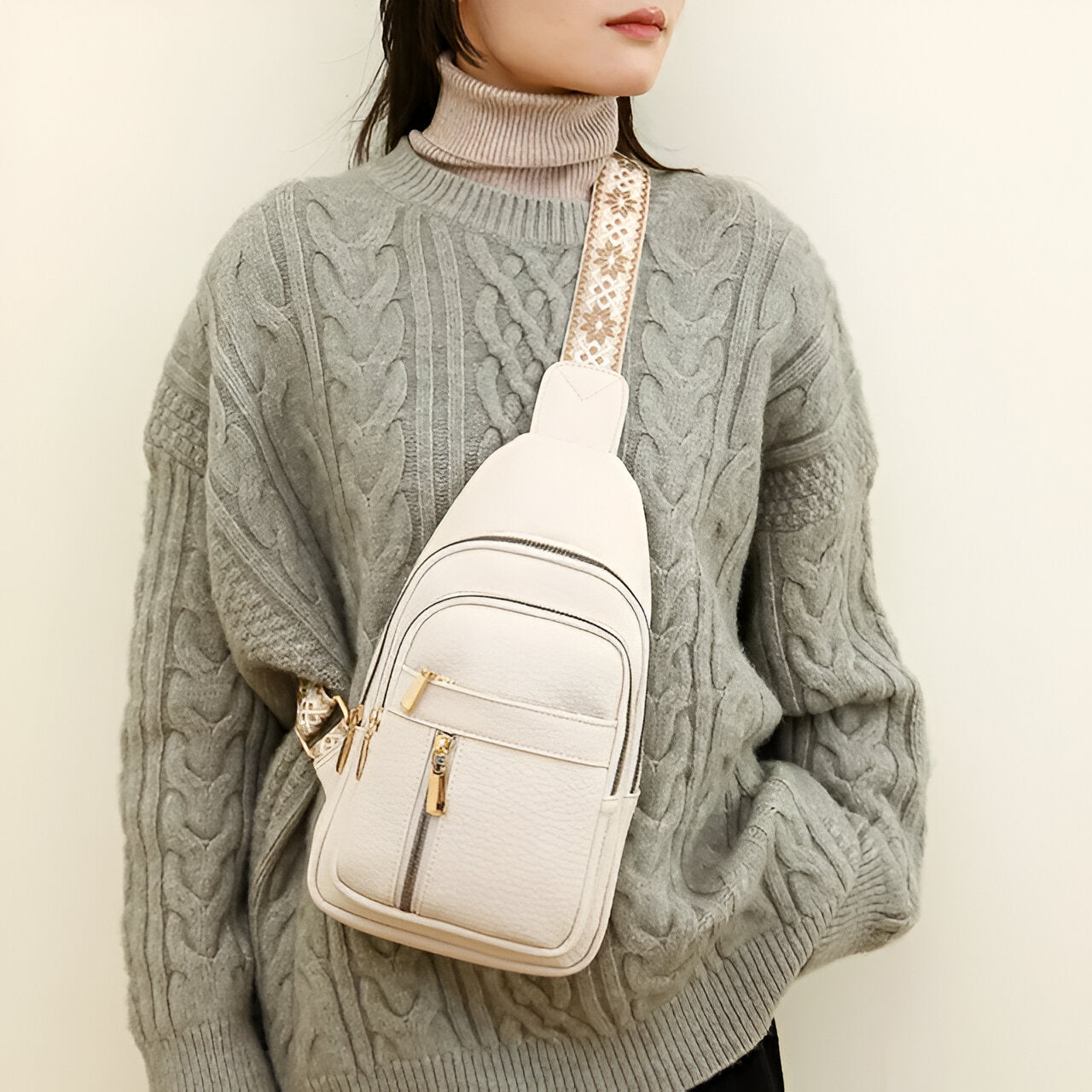 Tasche Damen Umhängetasche Klein Praktisch mit vielen Fächern