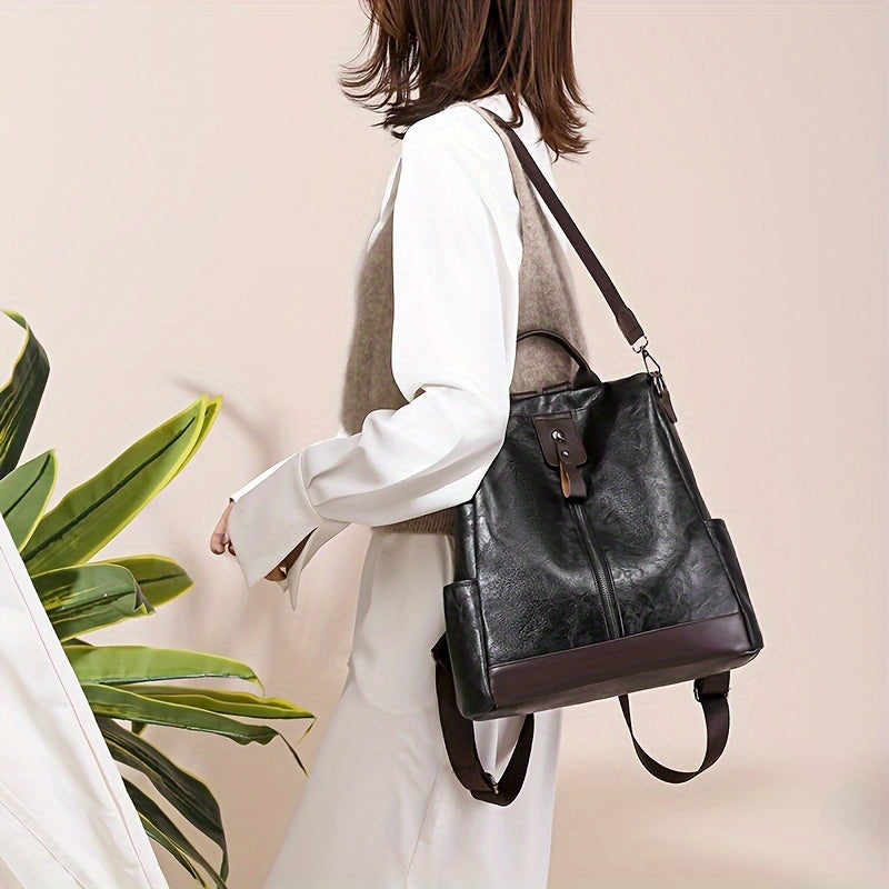 Sicherer Damen-Rucksack aus veganem Leder – Stilvoll & durchdacht