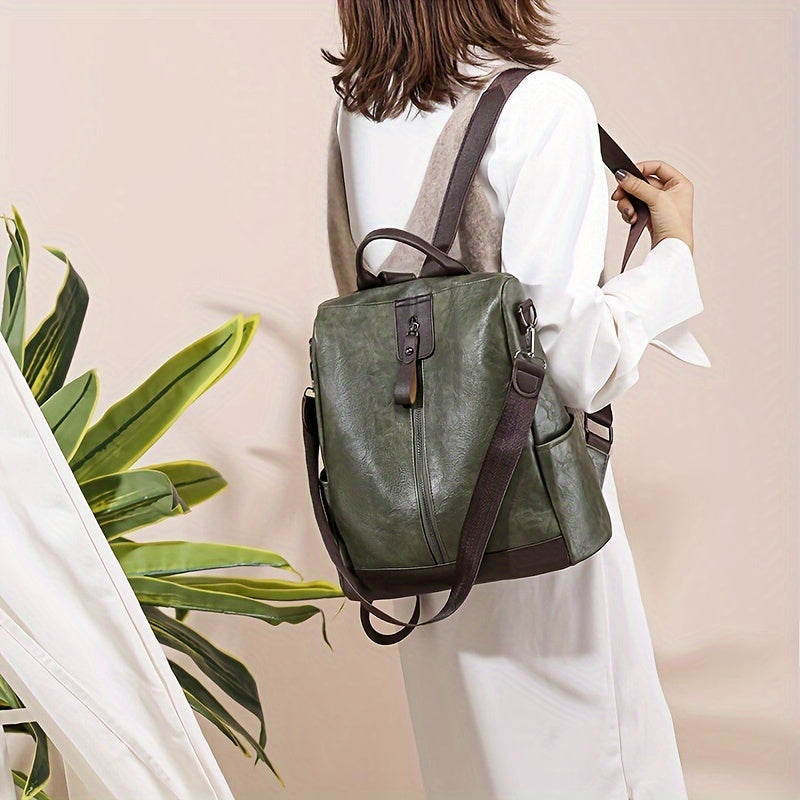 Sicherer Damen-Rucksack aus veganem Leder – Stilvoll & durchdacht