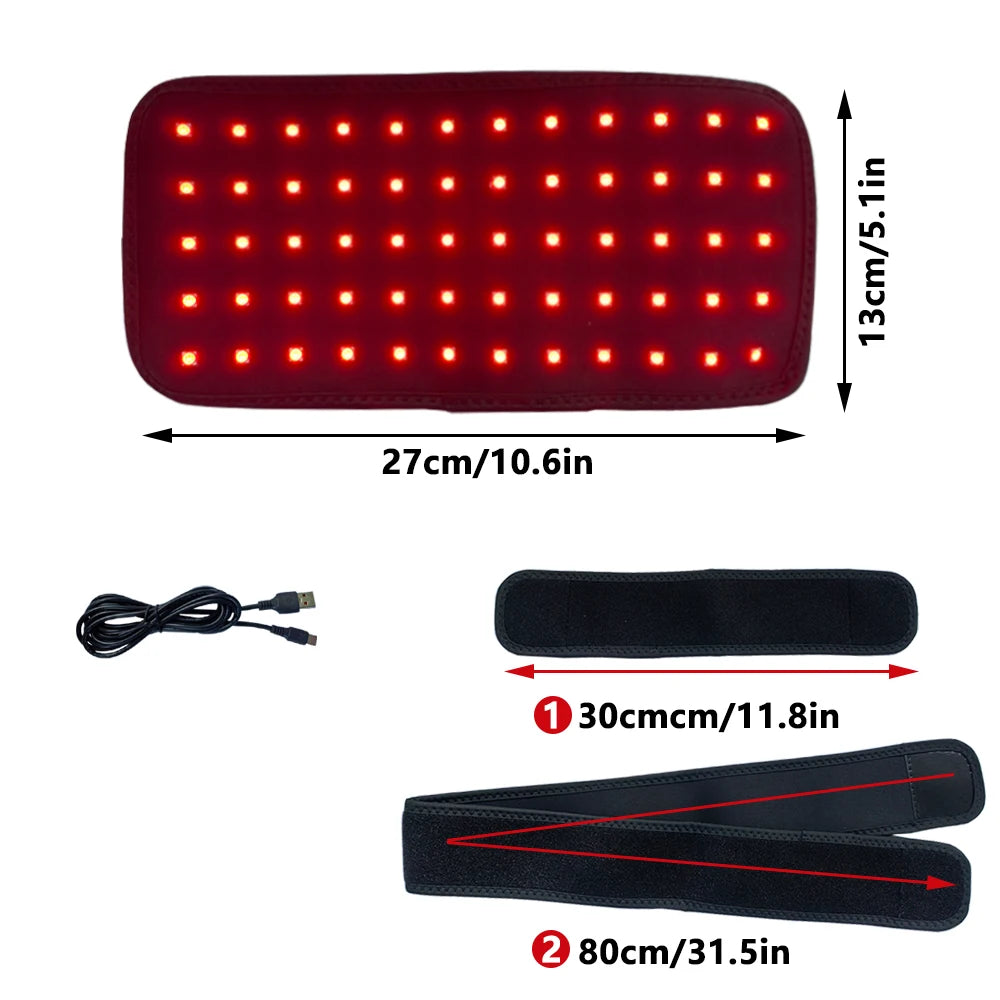 Therapie-Gürtel mit 60 roten LEDs und Infrarotlicht 660/850 nm 7