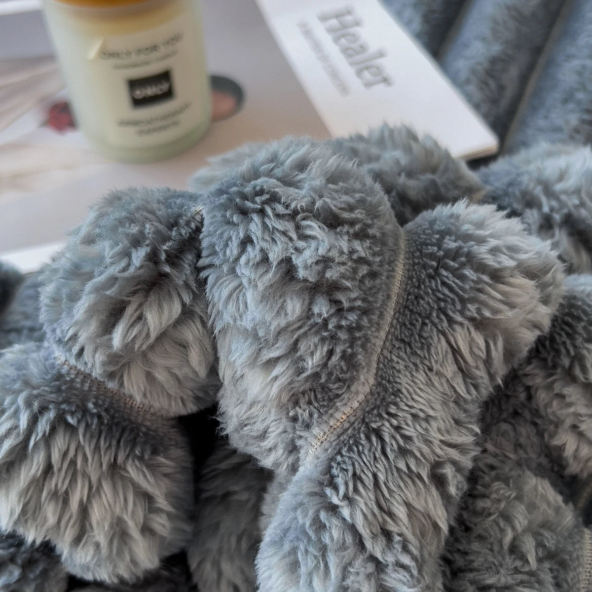 LoomStripe – Verdickte Baumwollmix-Decke Gestreift für Sofa, Bett & Haustiere